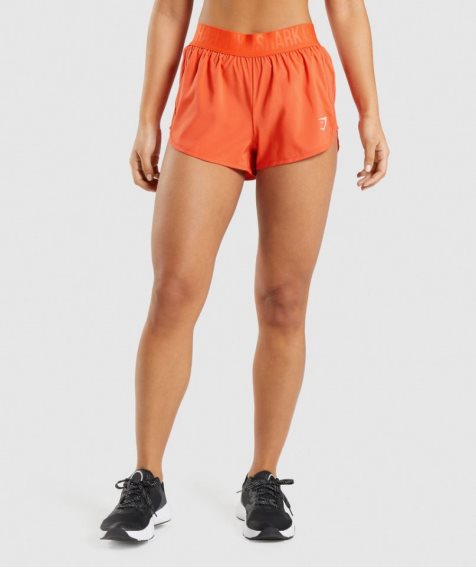 Women's Gymshark Training Loose Fit Shorts Orange | CA 36185D